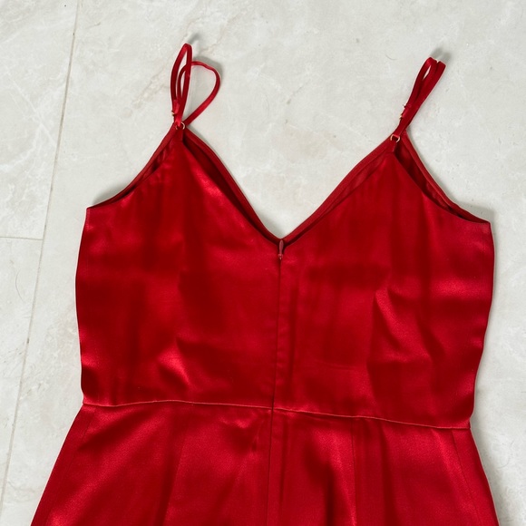 Diane von furstenberg satin sleeveless pleat belted jumpsuit - Picture 10 of 10